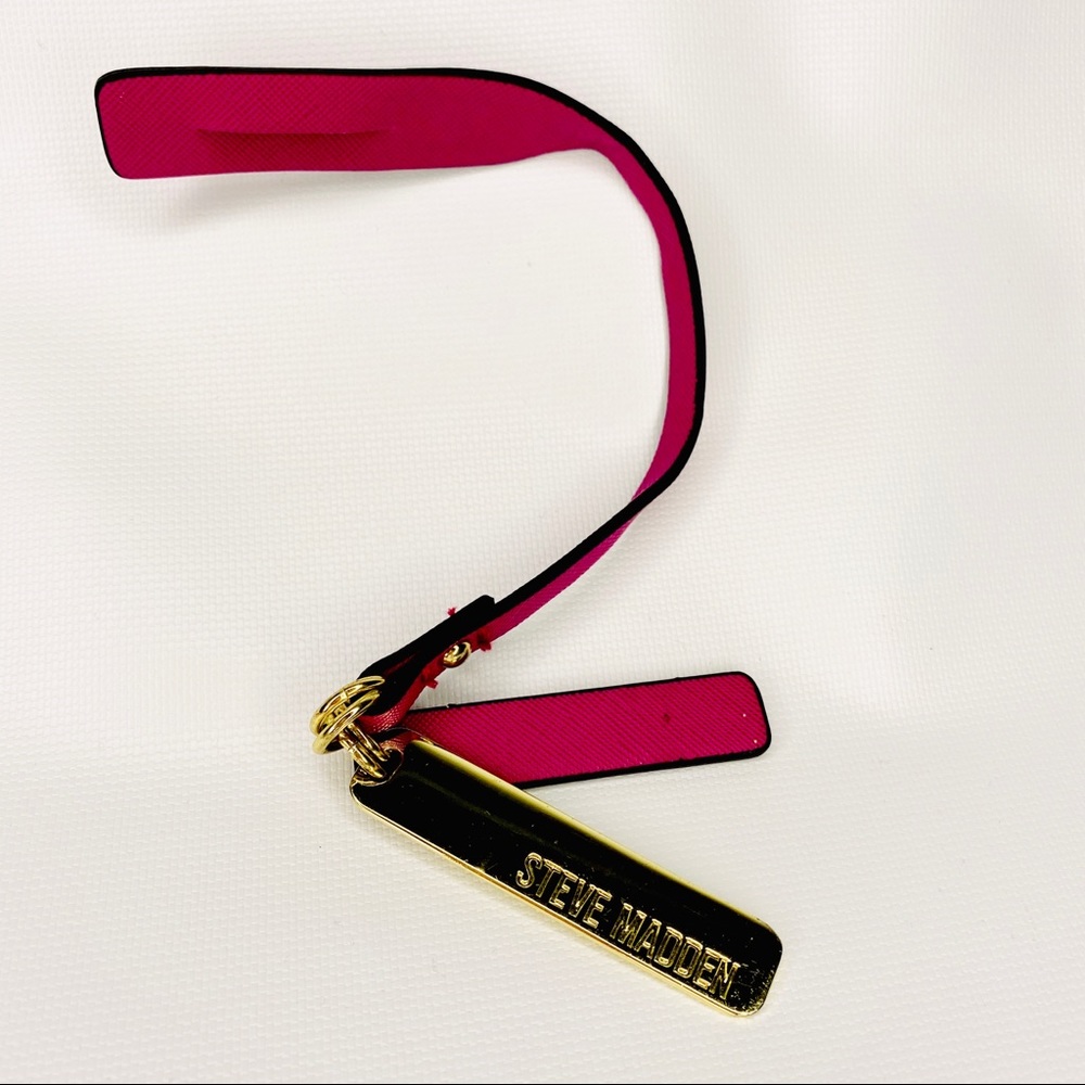 FREE w/Purchase Steve Madden Gold Tone & Magenta Accessory